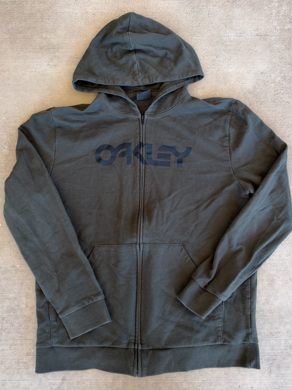 Oakley Men's Olive Green Full-Zip Hoodie Jacket
